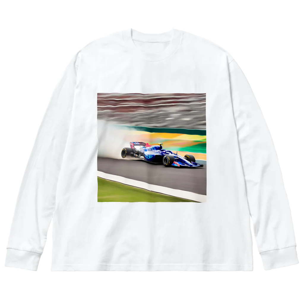 the blue seasonのスピードの彩り - F1レーシング ビッグシルエットロングスリーブTシャツ