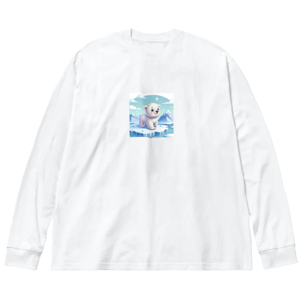 caa11052の氷の上にいる白熊 Big Long Sleeve T-Shirt