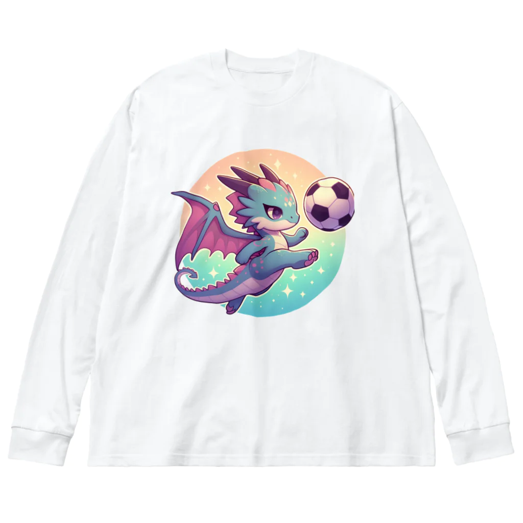 幸運アイテムデポの幸運の翼ドラゴンキック Big Long Sleeve T-Shirt