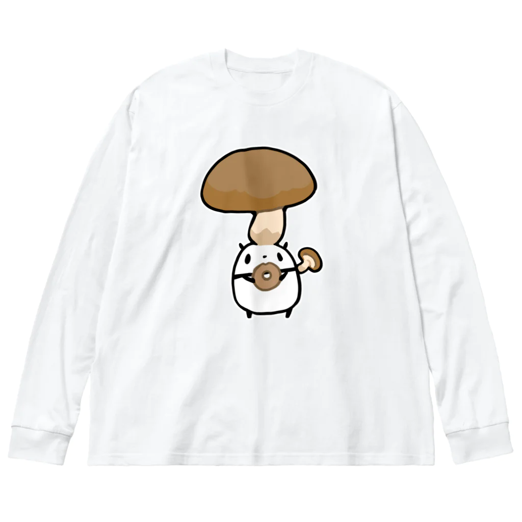 うさやのシイタケに侵食されるパンダ Big Long Sleeve T-Shirt