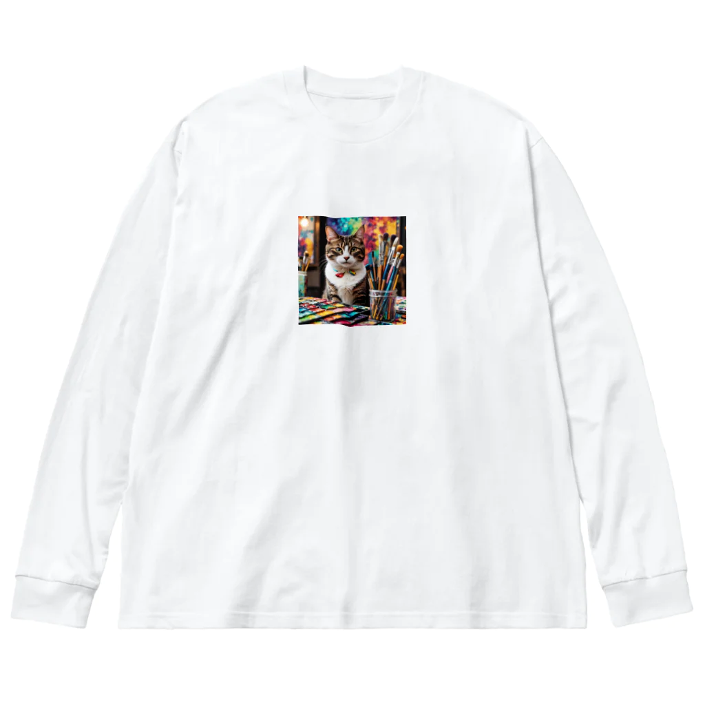 YUYUYのネコちゃん Big Long Sleeve T-Shirt