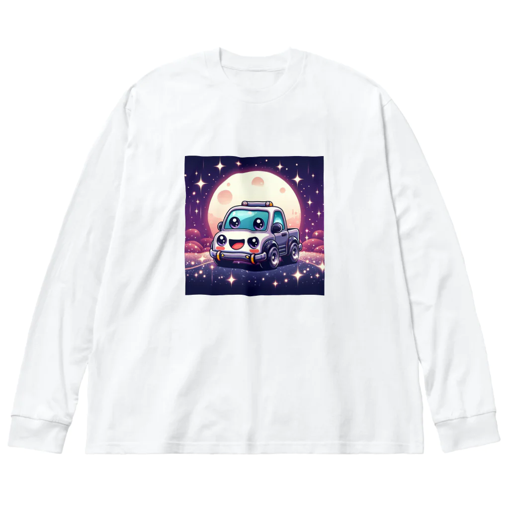 キャラクターズの可愛い車キャラクター Big Long Sleeve T-Shirt