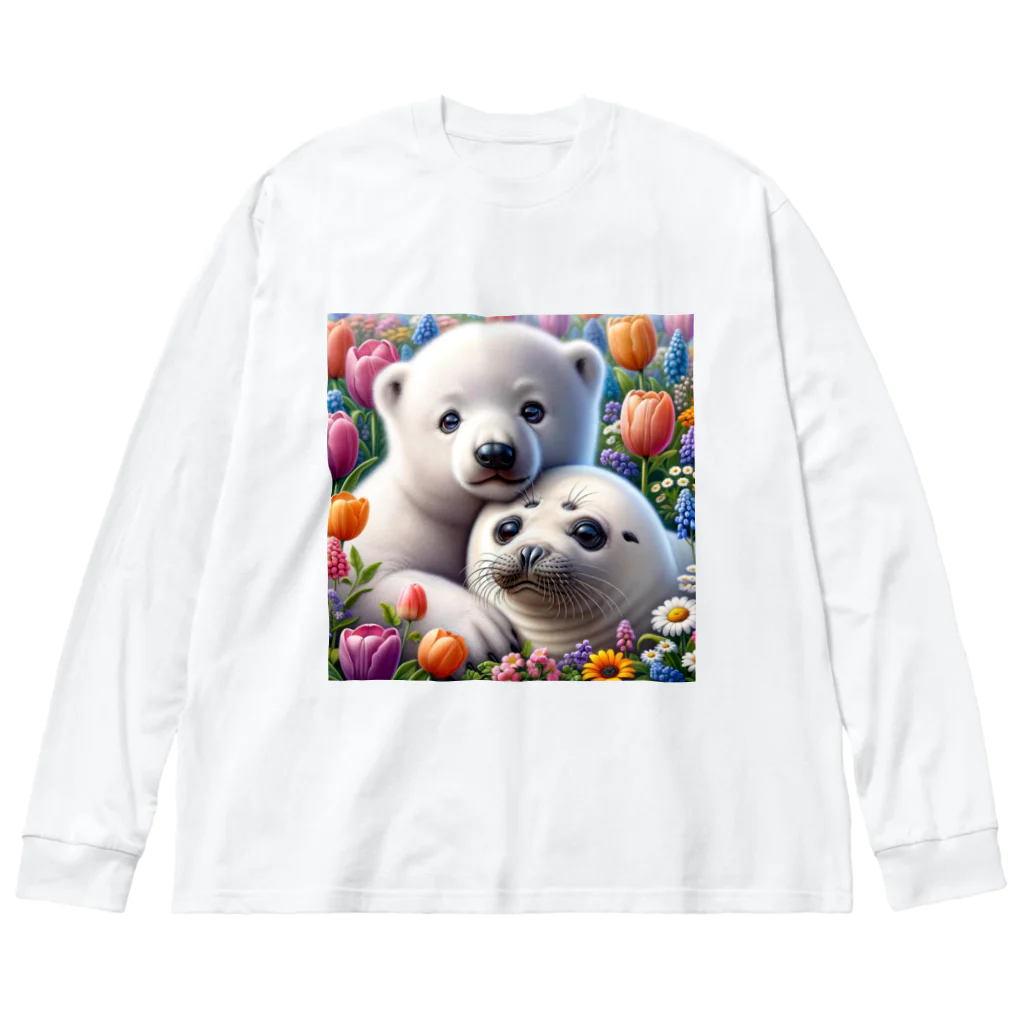 ミントキャンディのbabyあにまる Big Long Sleeve T-Shirt