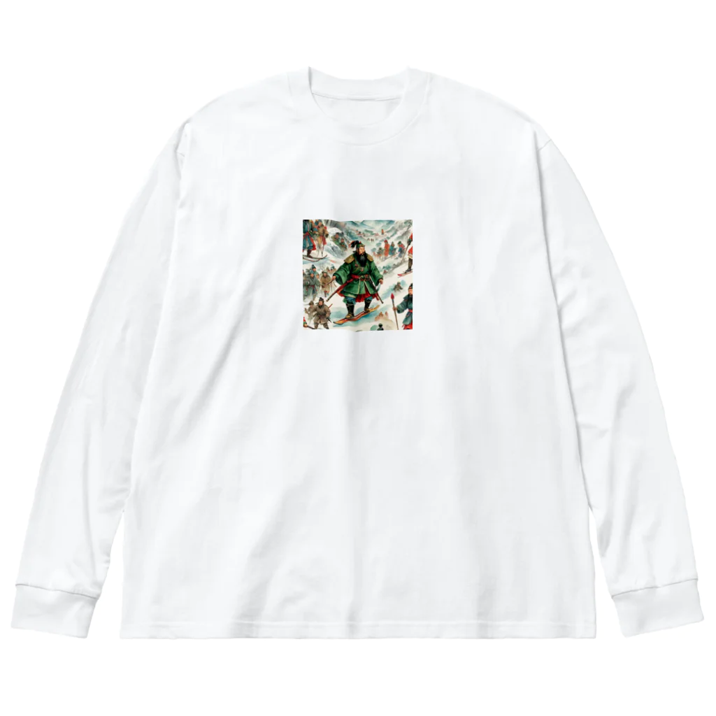 治のスキー関羽 Big Long Sleeve T-Shirt