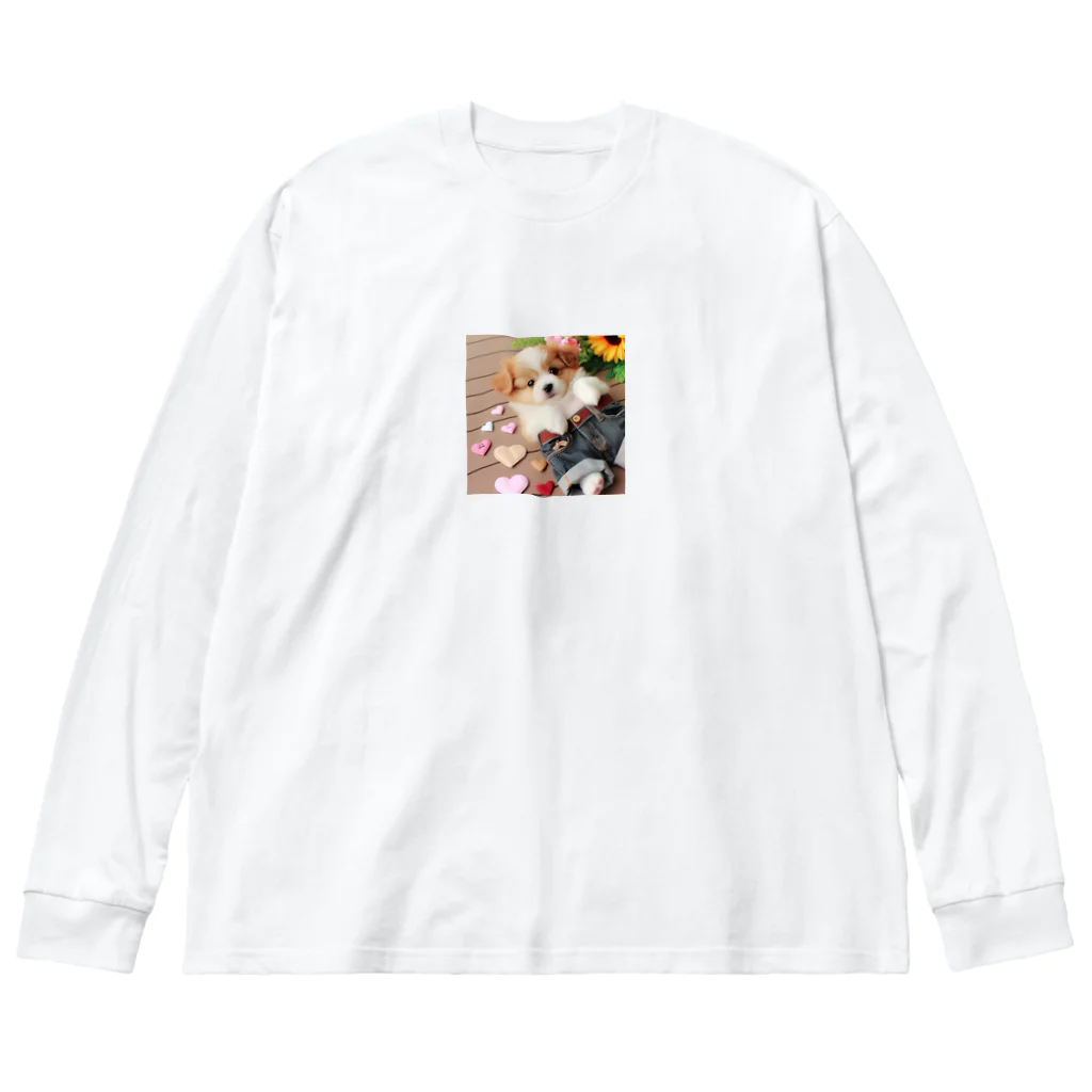 鈴木敏夫のジーパンがかわいいねー犬には　お似合いかも Big Long Sleeve T-Shirt