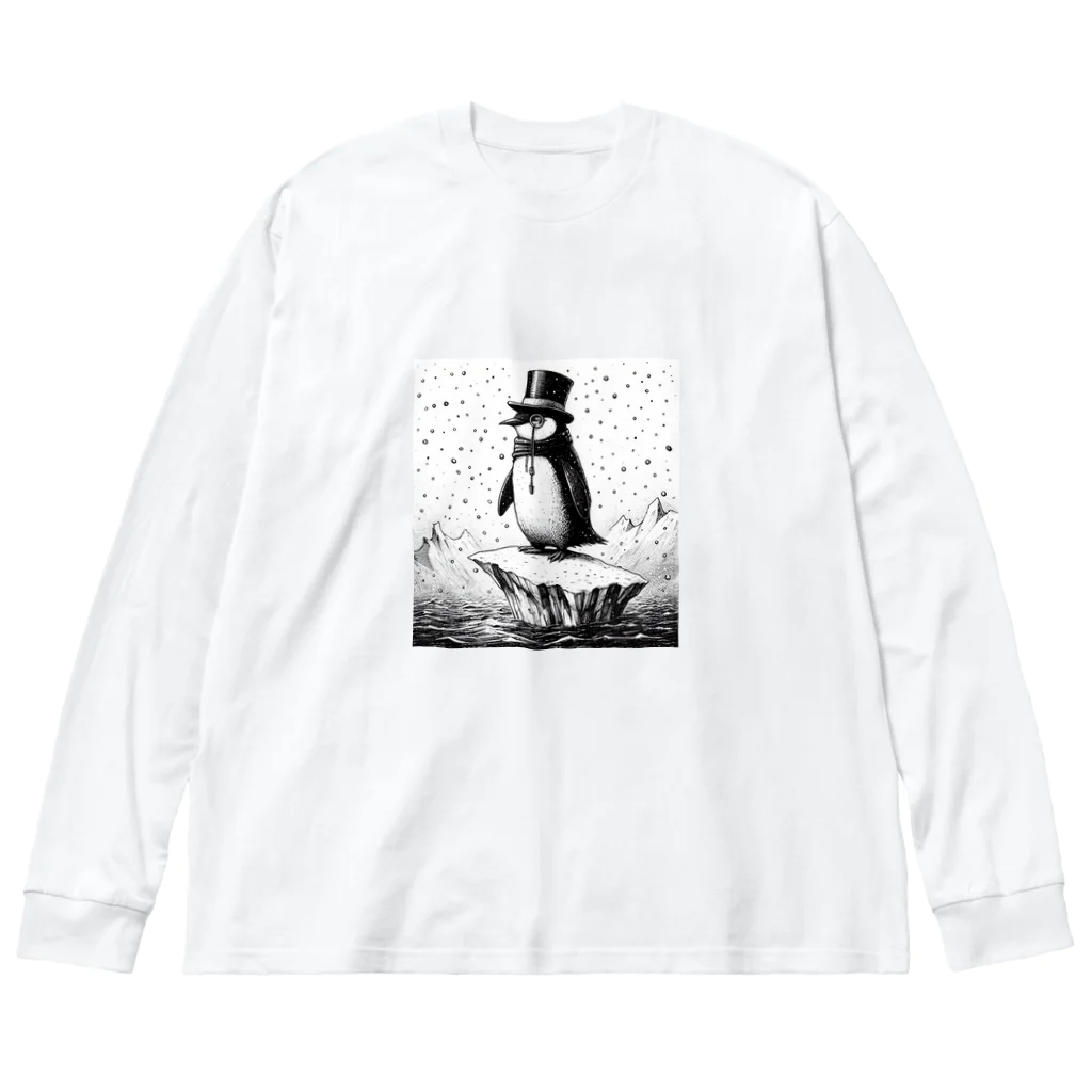 ペン太のペンギン男爵 Big Long Sleeve T-Shirt