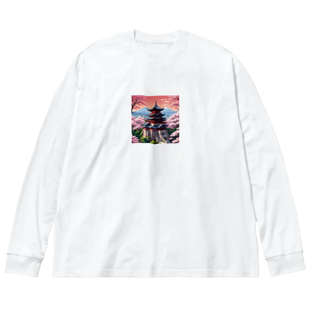 nighteggの清水寺 Big Long Sleeve T-Shirt