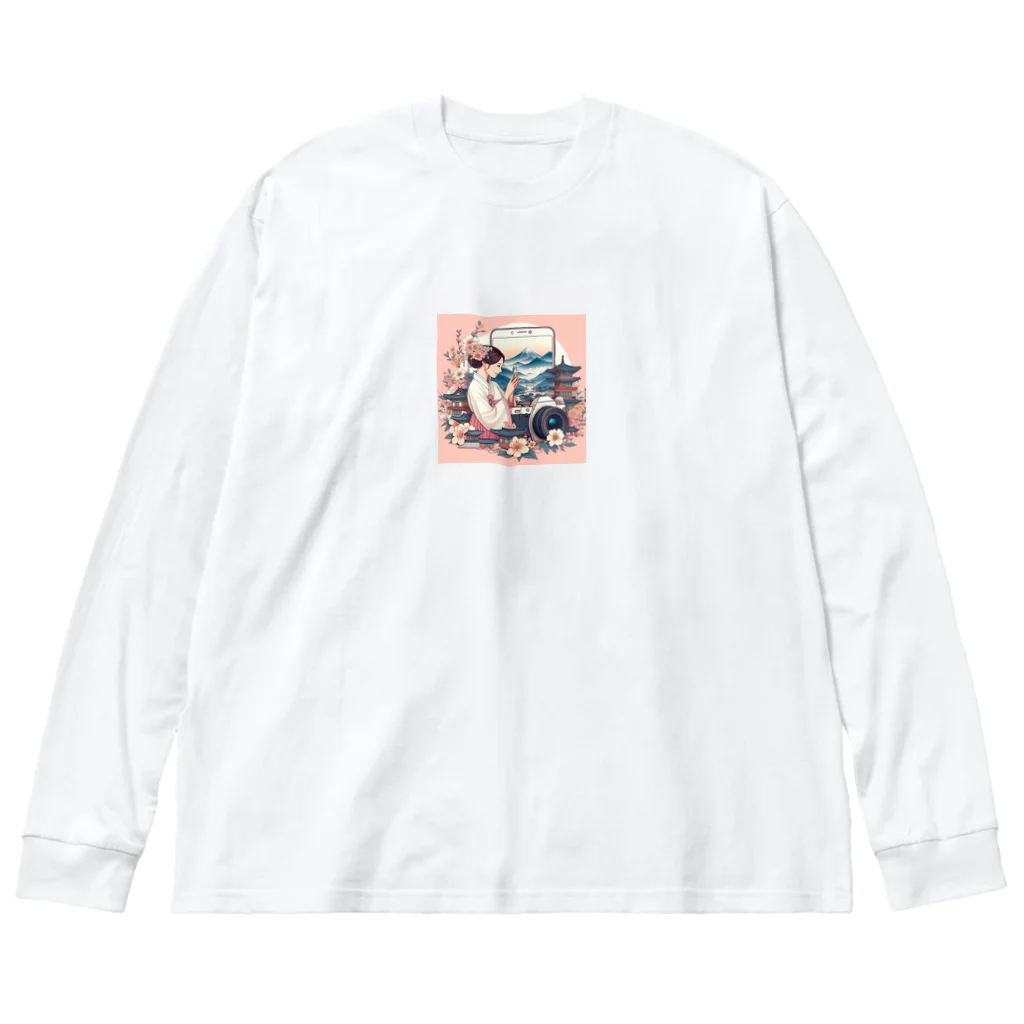 はむはむのかわいいデザイン　人気アイテム Big Long Sleeve T-Shirt