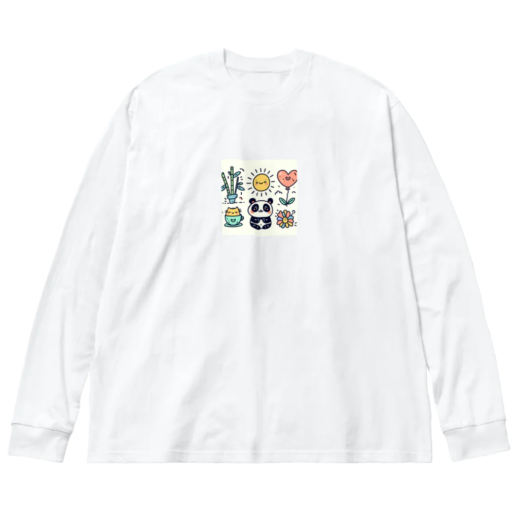 はむはむのかわいいデザイン　人気アイテム Big Long Sleeve T-Shirt