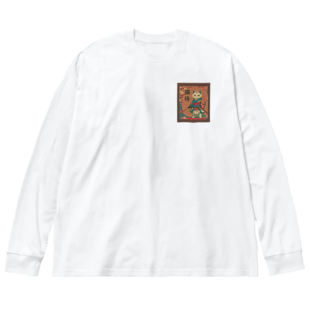 catnip factoryの猫侍 Big Long Sleeve T-Shirt