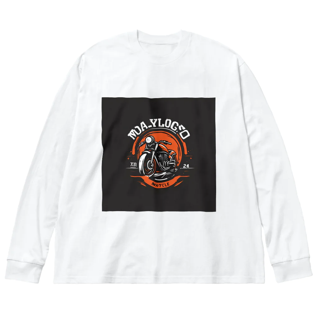 the blue seasonのMAYCYCLE - バイク文化の新風を告げるオートバイロゴ Big Long Sleeve T-Shirt