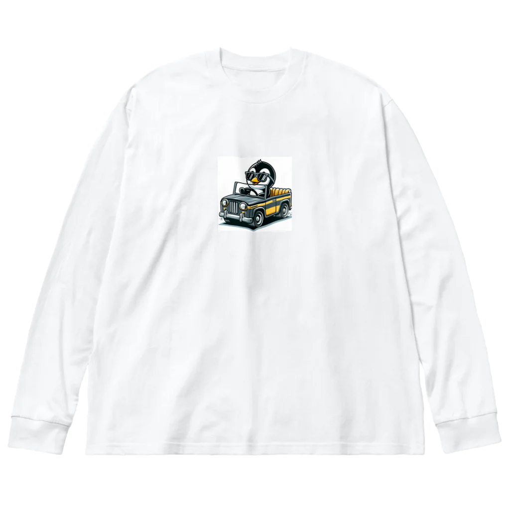 namidamakiのトラックペンギン ビッグシルエットロングスリーブTシャツ