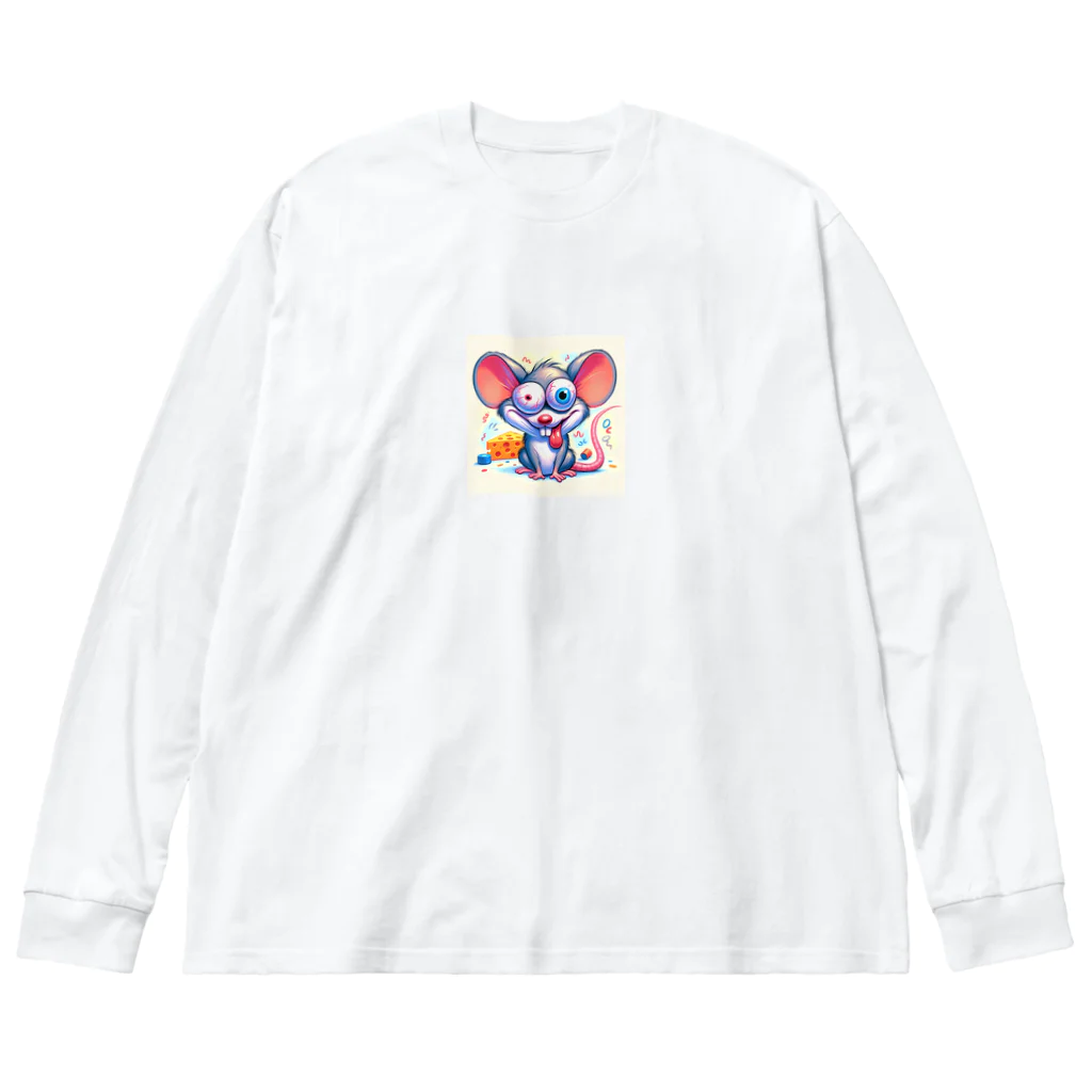 funny-itemsのパニックマウス ビッグシルエットロングスリーブTシャツ