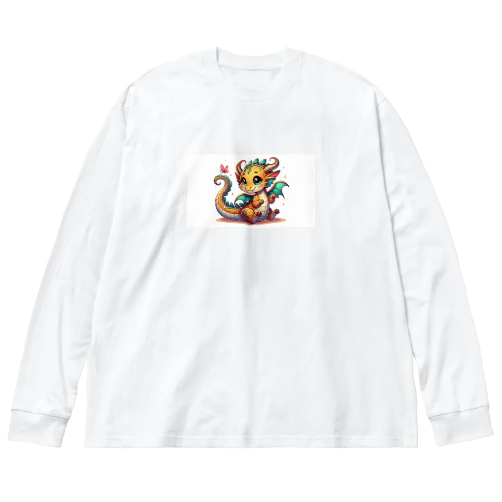 Jonnybanbanの可愛らしい龍の男の子 Big Long Sleeve T-Shirt