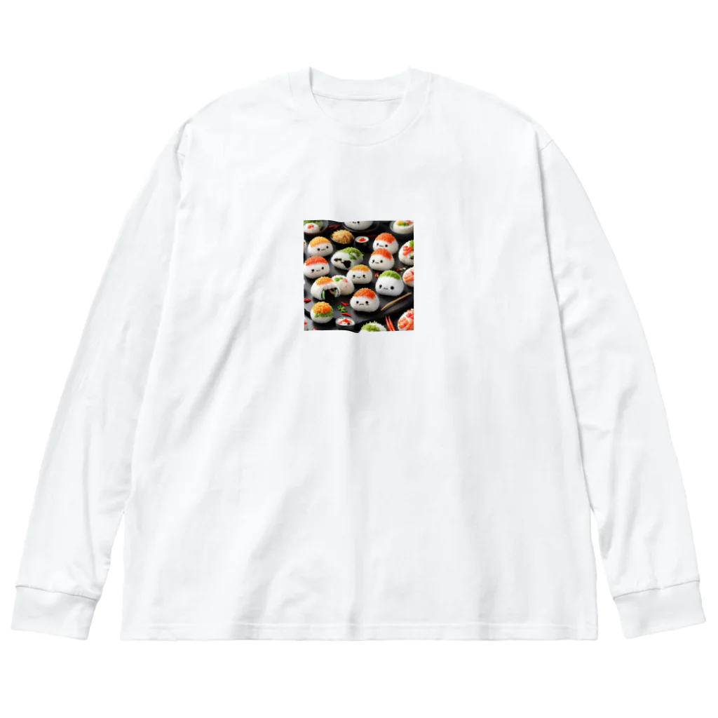 ふうがのかわいいおにぎり ビッグシルエットロングスリーブTシャツ