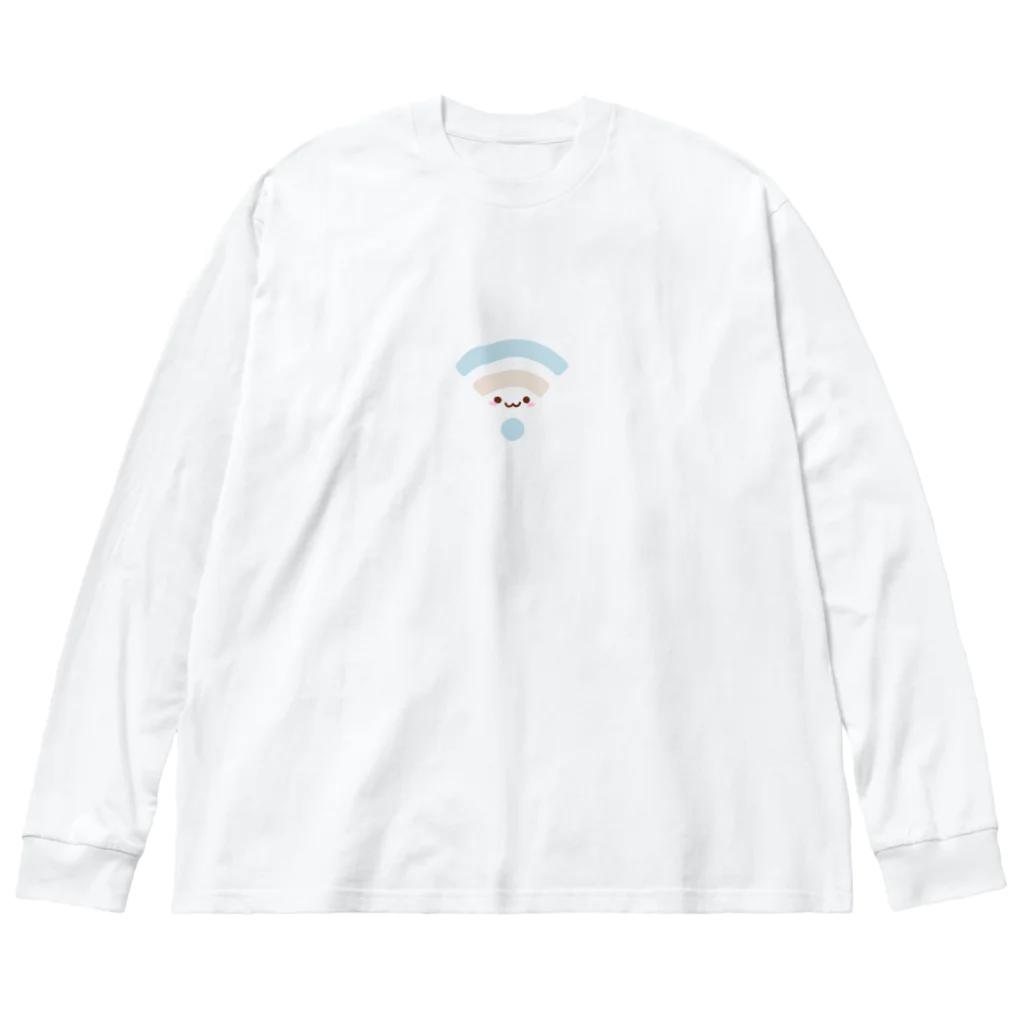 和のWi-Fi（わいふぃ～） ビッグシルエットロングスリーブTシャツ