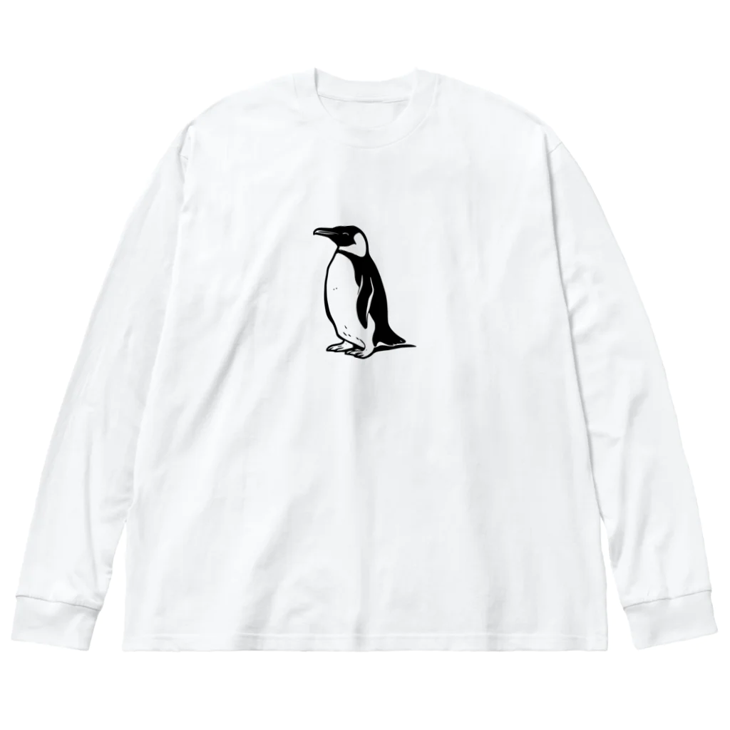 horidesuのペンギンです ビッグシルエットロングスリーブTシャツ