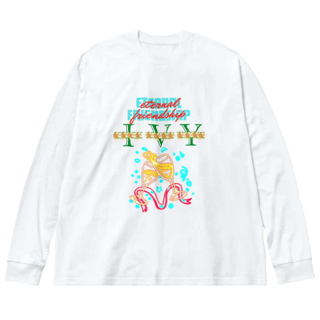 ivybloonの仲間と乾杯 ビッグシルエットロングスリーブTシャツ