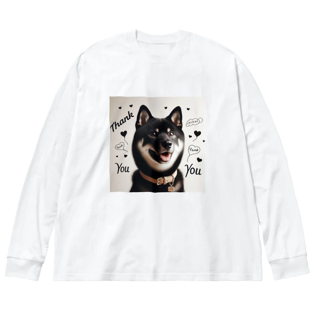 ANTARESの柴犬とありがとう ビッグシルエットロングスリーブTシャツ