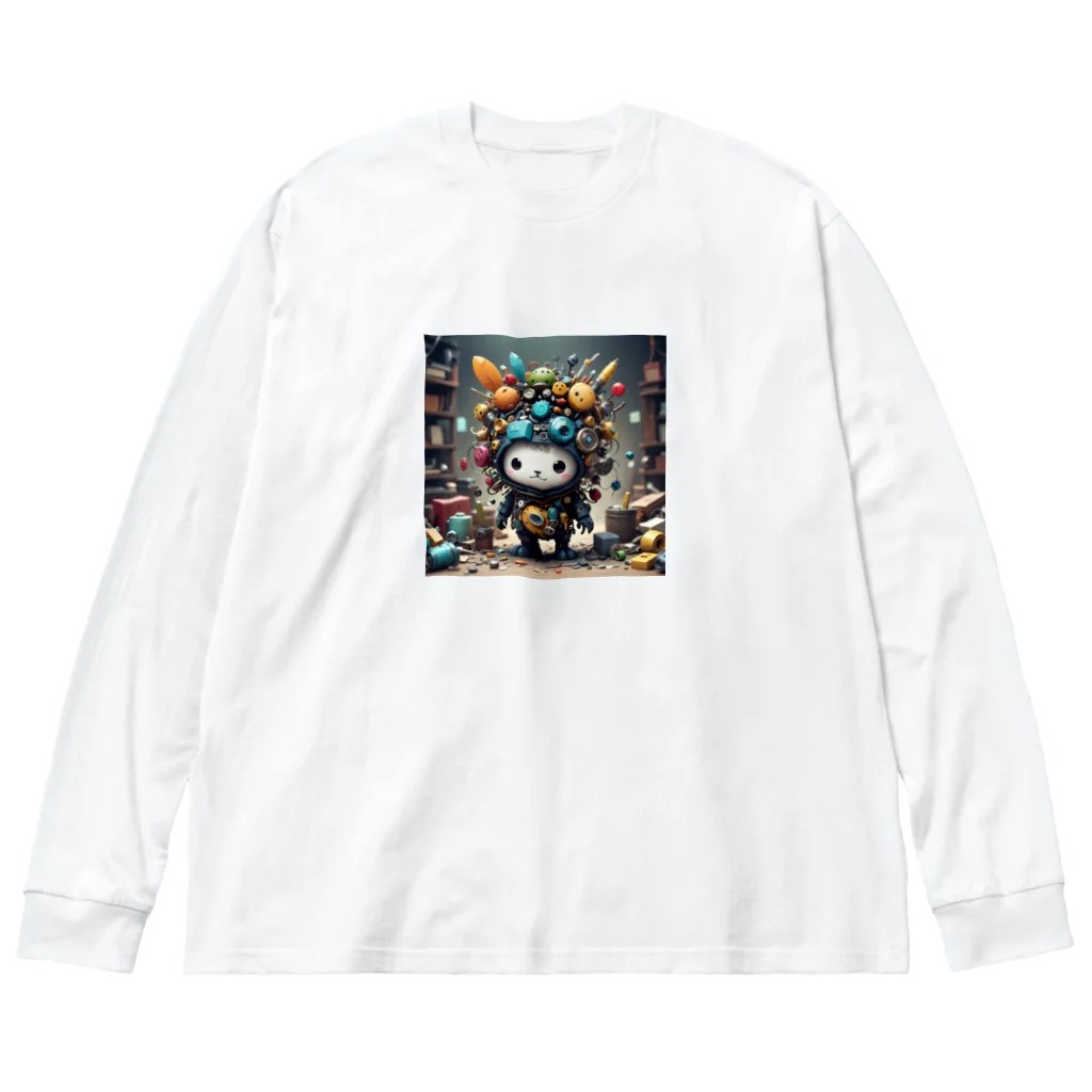 AI妖怪大図鑑のがらくた妖怪　屑魔（くずま） Big Long Sleeve T-Shirt