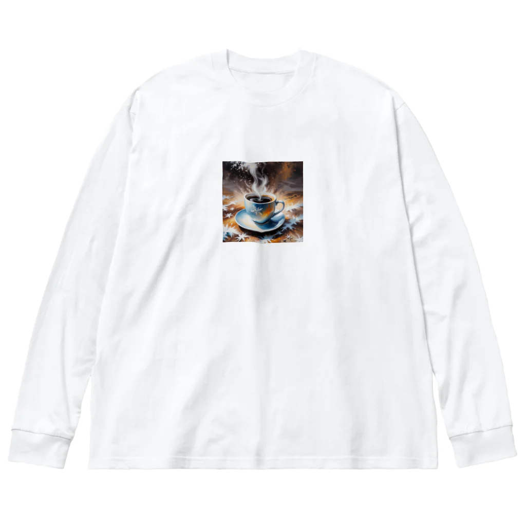 OTIRUBUTUBUTUのつめたい？あったかい？コーヒー Big Long Sleeve T-Shirt