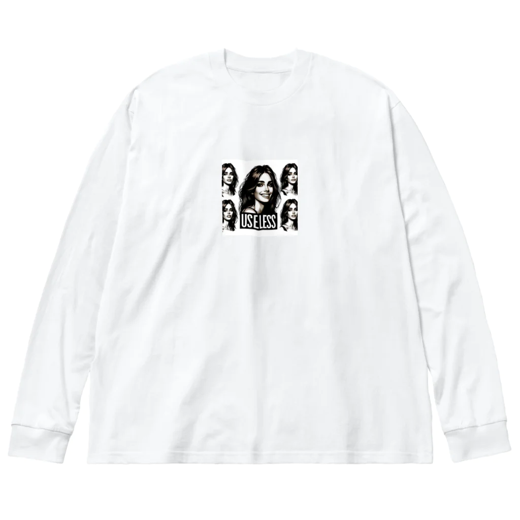 ボンブ映像社の笑顔で役立たず言う美女２ Big Long Sleeve T-Shirt