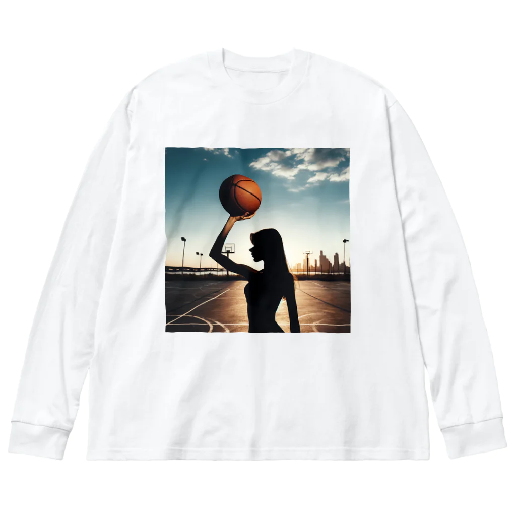 hikaLinootoのbasketgirl ビッグシルエットロングスリーブTシャツ