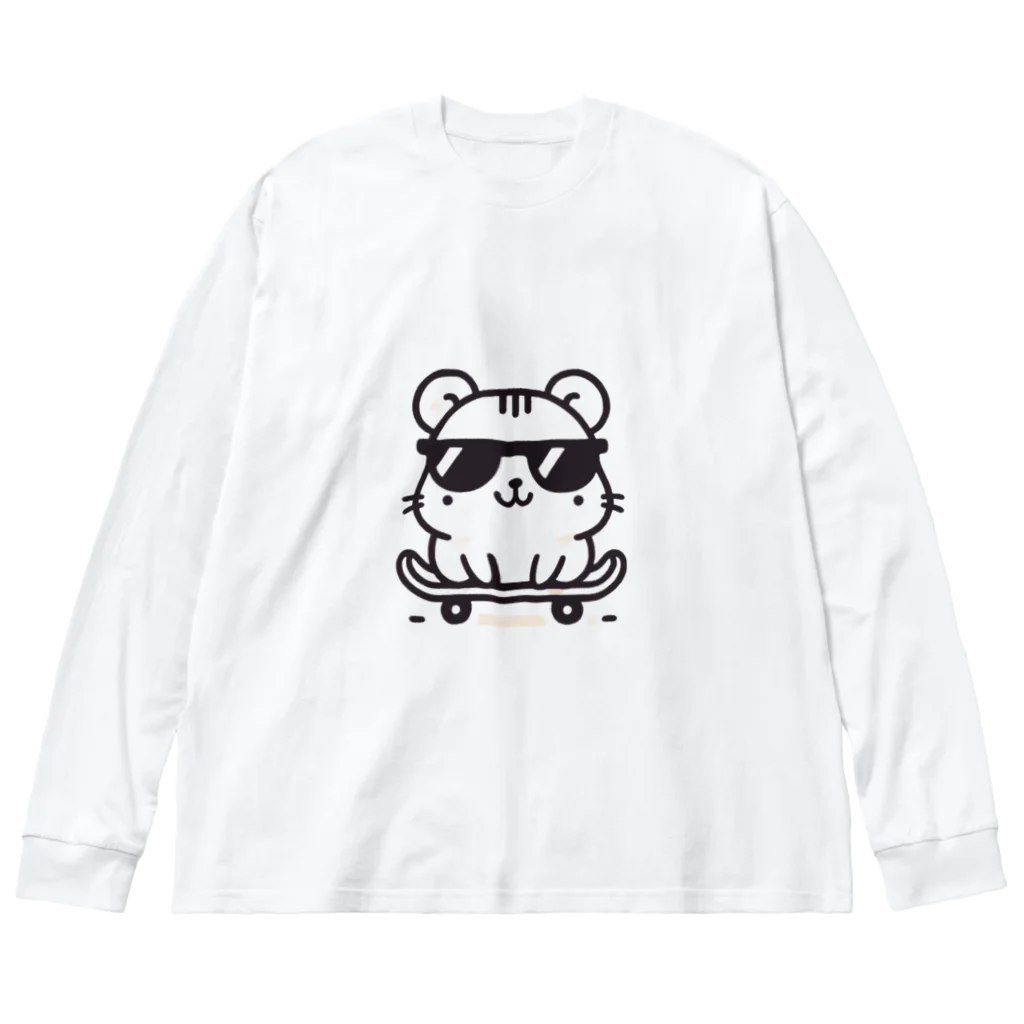 BOSATUのスケボーハムスター Big Long Sleeve T-Shirt