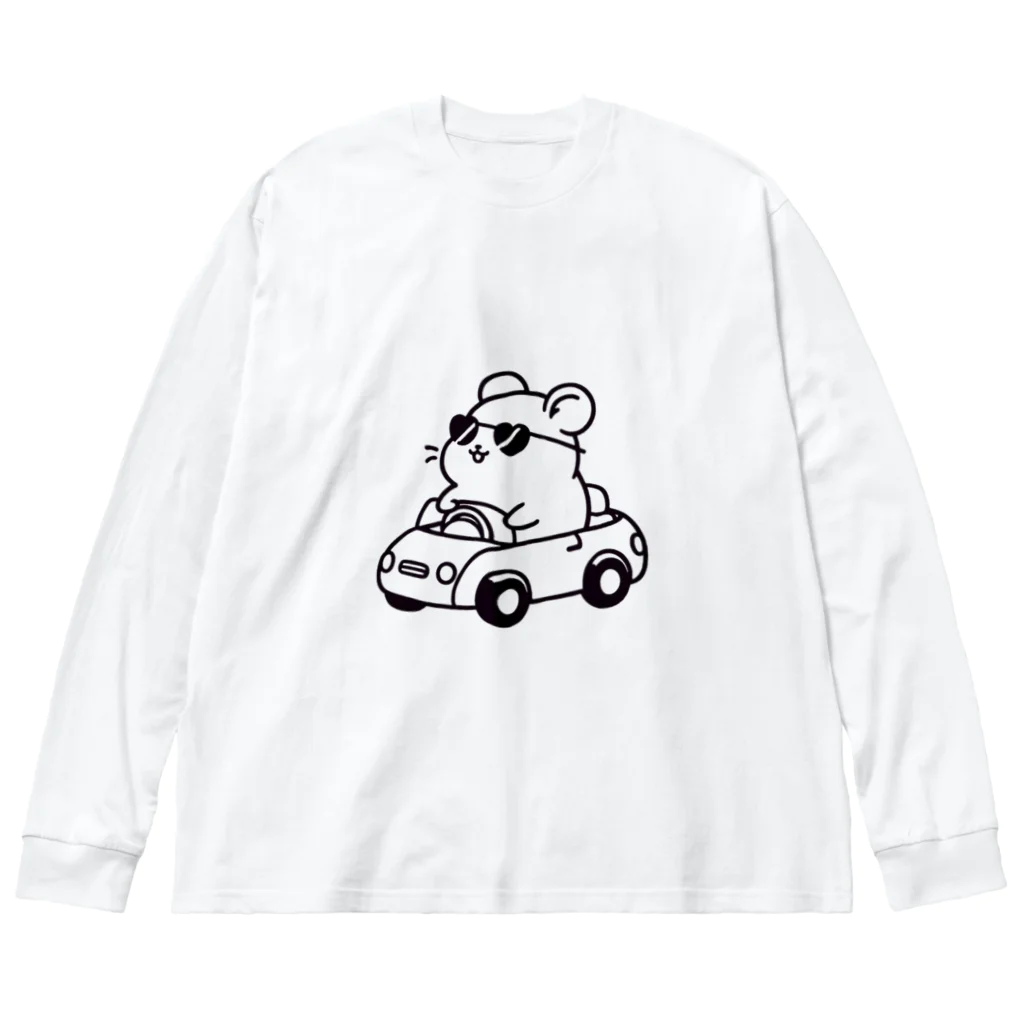 BOSATUのドライブハムスター ビッグシルエットロングスリーブTシャツ