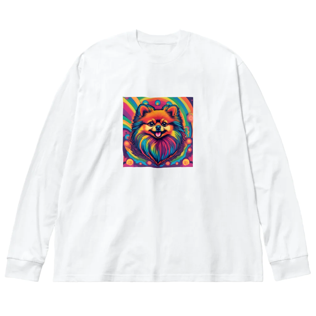 BowMeowのポメラニアンNo.2 Big Long Sleeve T-Shirt