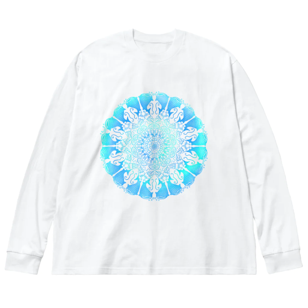 みよのジンベイ曼荼羅 Big Long Sleeve T-Shirt