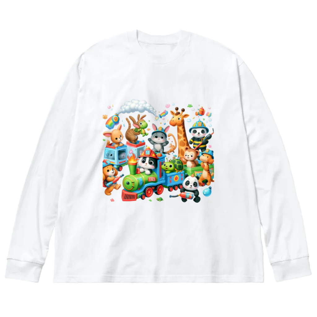 nail_aphroditeのあにまる消防隊 Big Long Sleeve T-Shirt