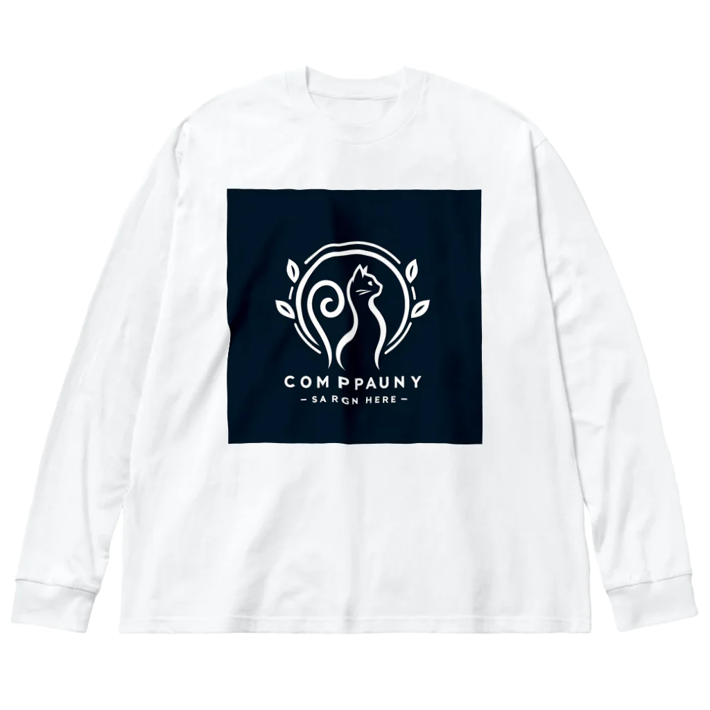 Qten369の幸運を招く猫β Big Long Sleeve T-Shirt