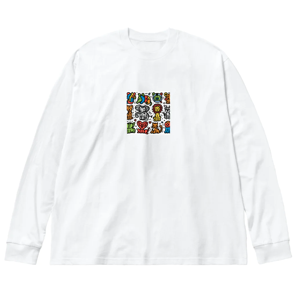 rightOneのアートタイム Big Long Sleeve T-Shirt