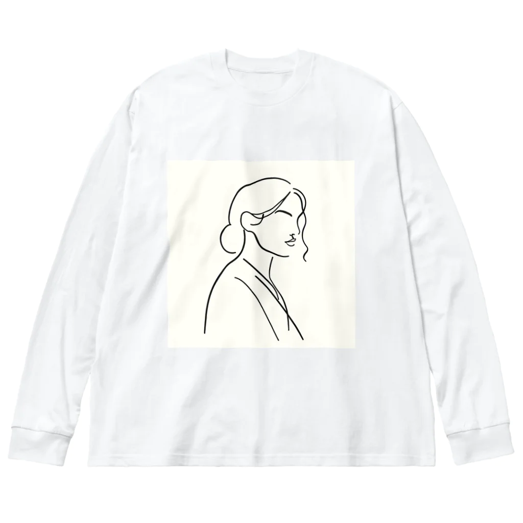 一筆書きアートの一筆書き風アート3 Big Long Sleeve T-Shirt