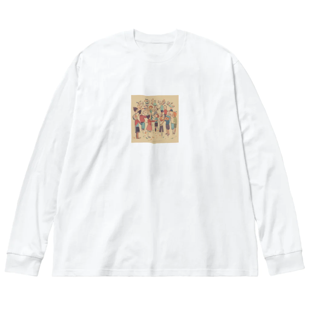 yume_miの人と分かち合う喜びが人生を豊かにする ビッグシルエットロングスリーブTシャツ