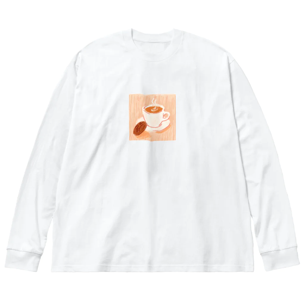 Sikisiyoのレトロ風なコーヒーイラストグッズ Big Long Sleeve T-Shirt