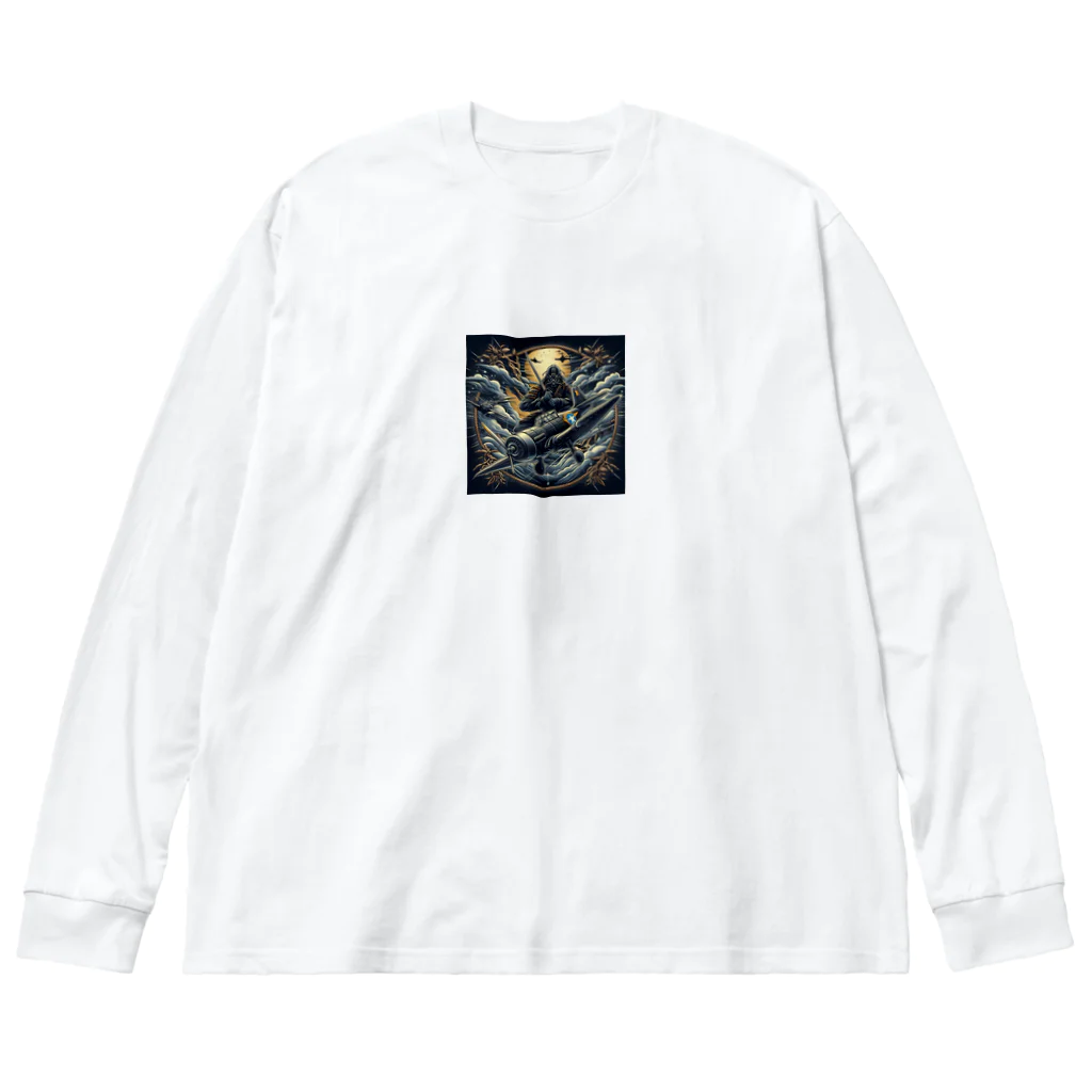 HECreaterの武士と戦闘機 Big Long Sleeve T-Shirt