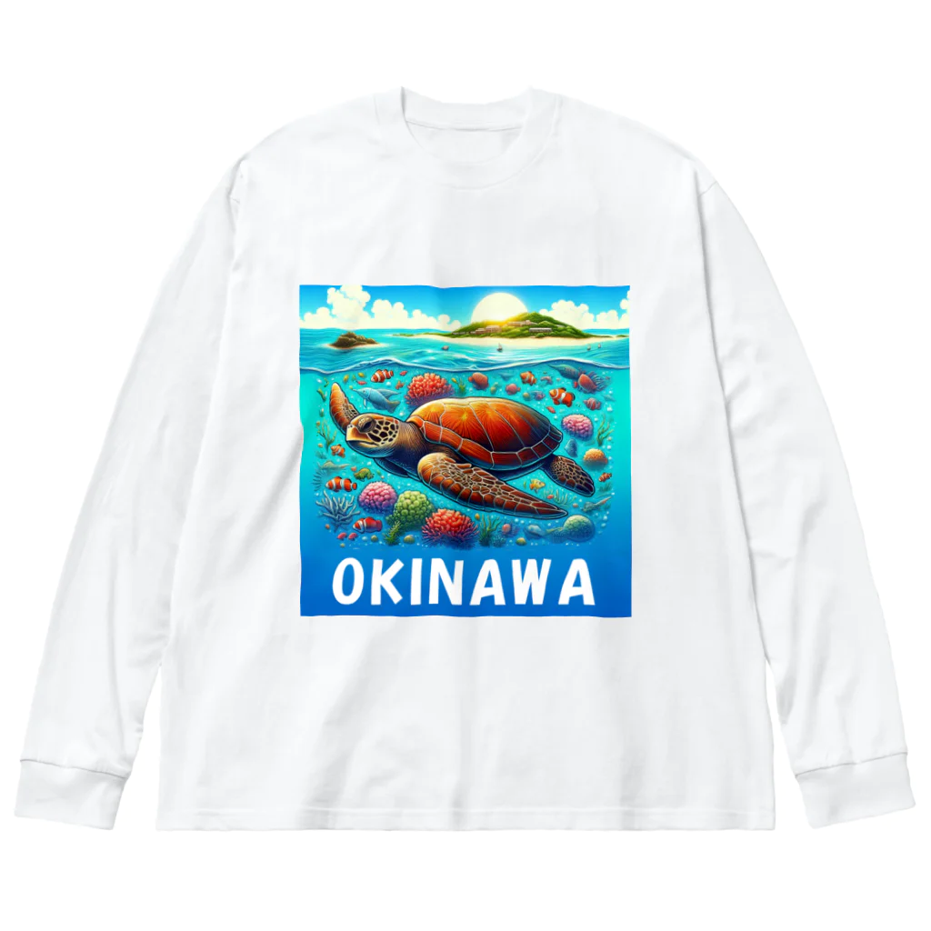 noririnoの沖縄 ビッグシルエットロングスリーブTシャツ