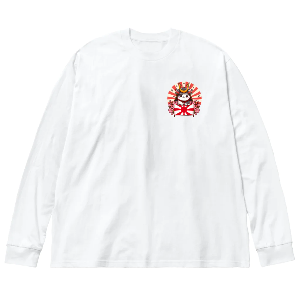 hikotakuの愛国猫 Big Long Sleeve T-Shirt