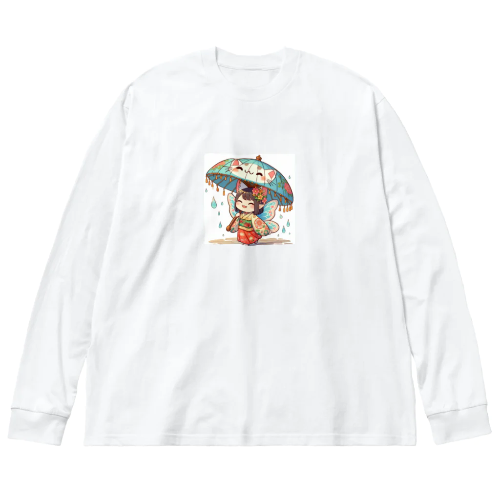 bona fideの開運招き猫　みこ Big Long Sleeve T-Shirt