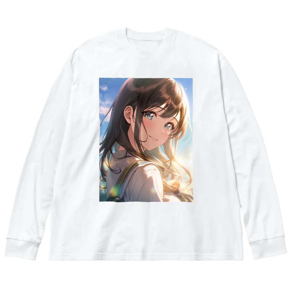 きゃんべるの彼女の微笑み - A Glimpse of Happiness Big Long Sleeve T-Shirt