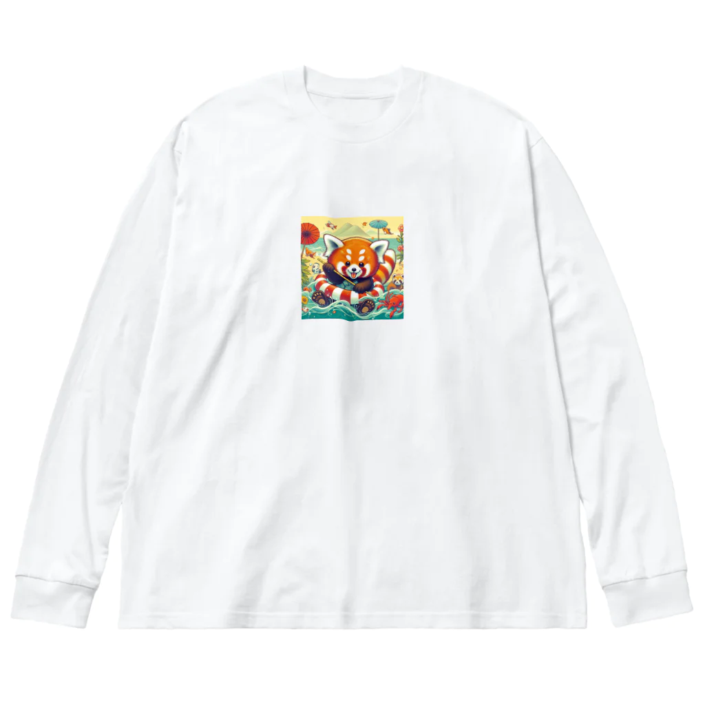 sabuchunのちょっとやんちゃなレッサーパンダです Big Long Sleeve T-Shirt