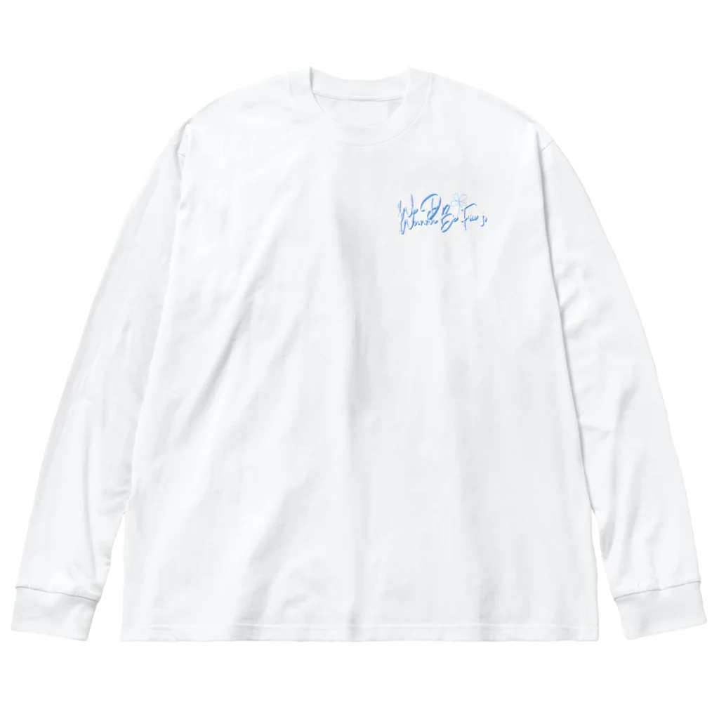 NaROOMの【LetterDesigns】We Do Wanna Be Free♪ Big Long Sleeve T-Shirt