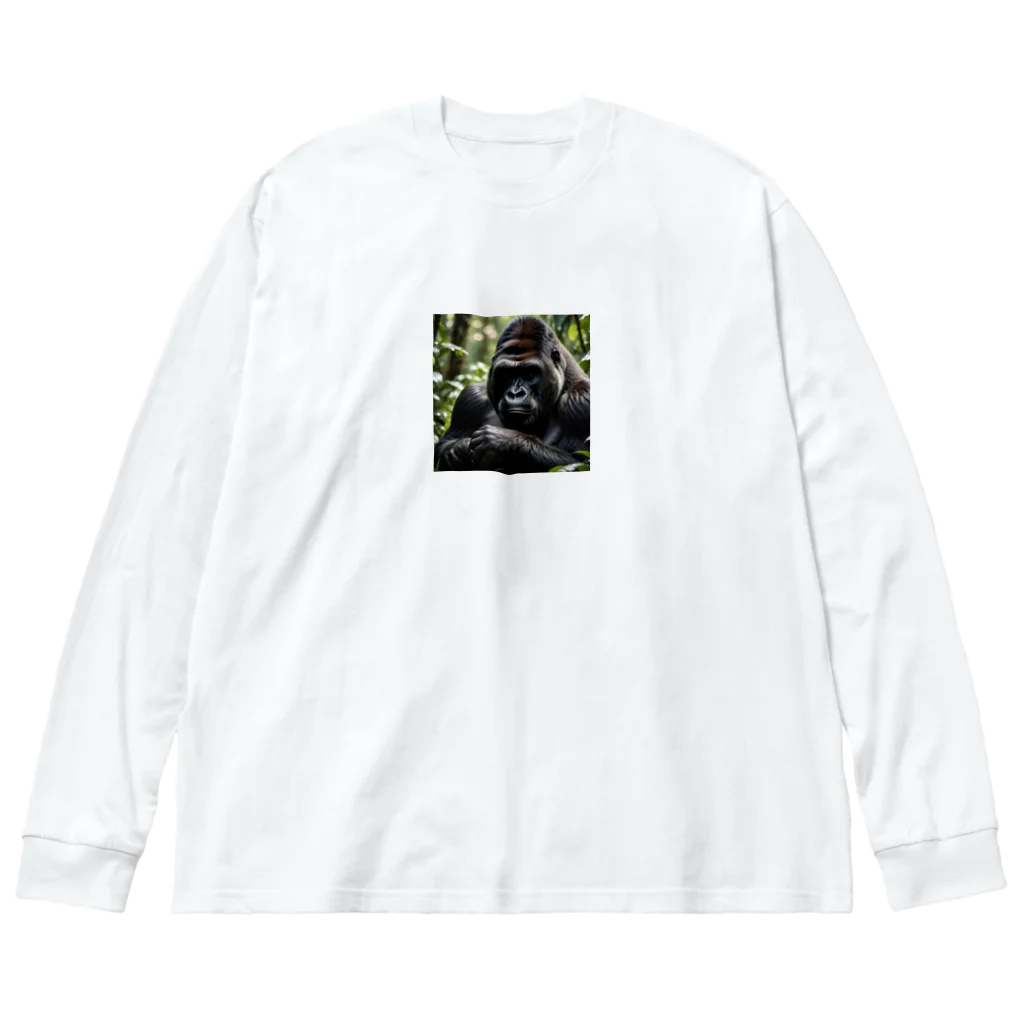 sunday_sataurday_freedayの疲れたゴリラ Big Long Sleeve T-Shirt