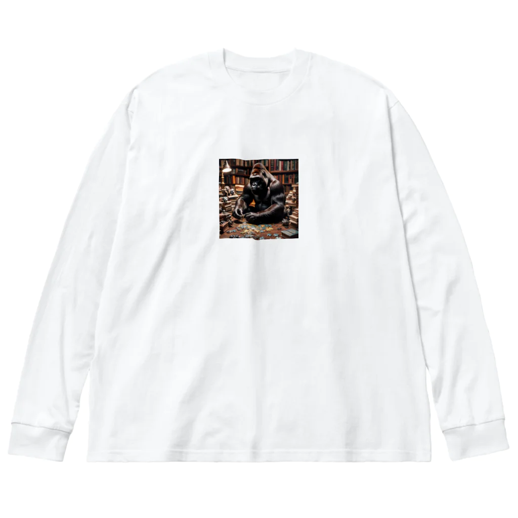 sunday_sataurday_freedayの賢いゴリラ Big Long Sleeve T-Shirt