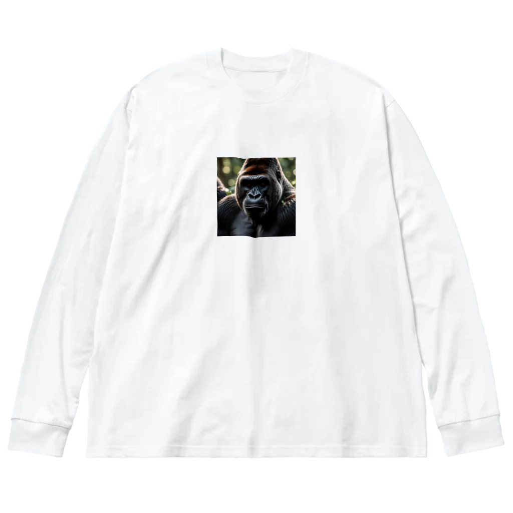 sunday_sataurday_freedayの一途なゴリラ Big Long Sleeve T-Shirt