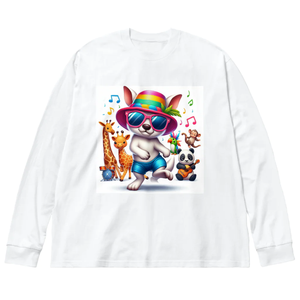 パカオのダンシングアニマル Big Long Sleeve T-Shirt