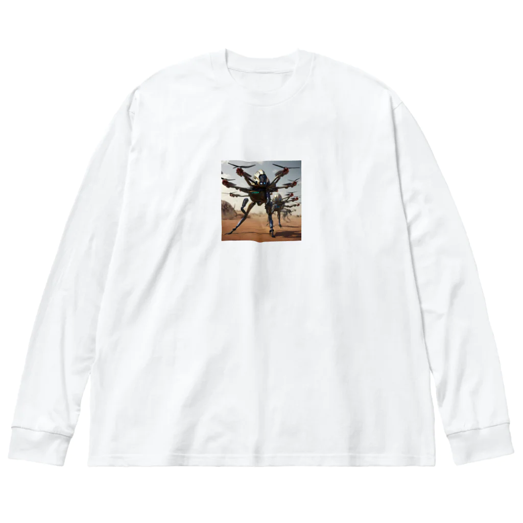 OTIRUBUTUBUTUのナヌドローン群 Big Long Sleeve T-Shirt