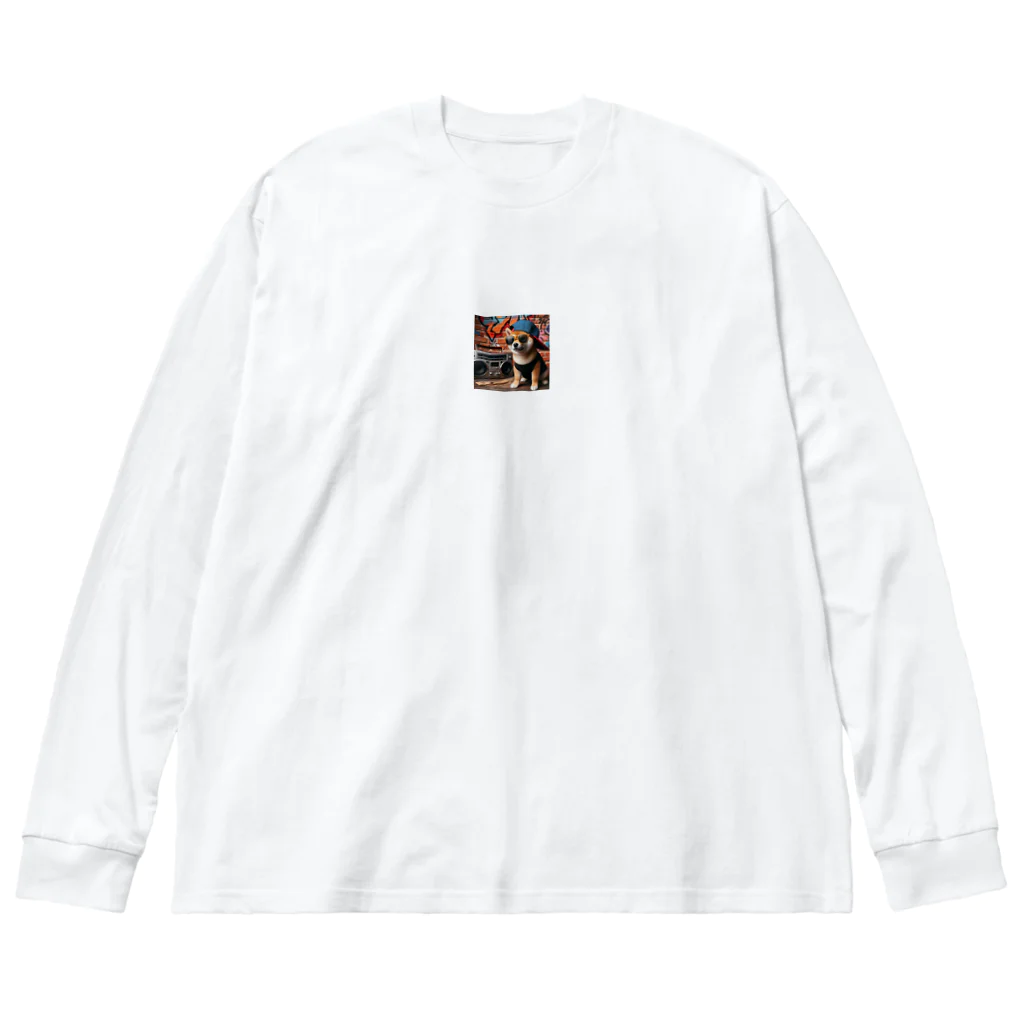 _ilka_の柴犬のヒップホップ Big Long Sleeve T-Shirt